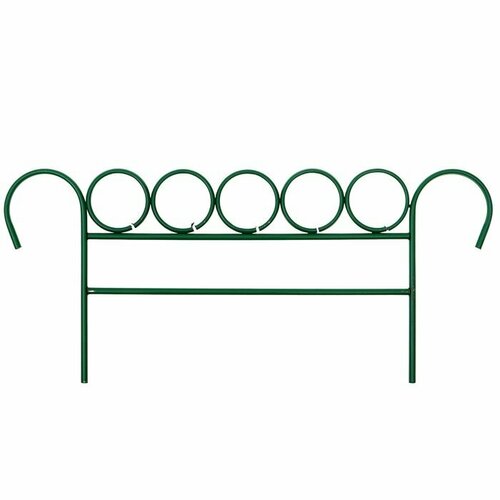 Забор садово-парковый металлический `5 колец` h-0,32 м L-3,65 м