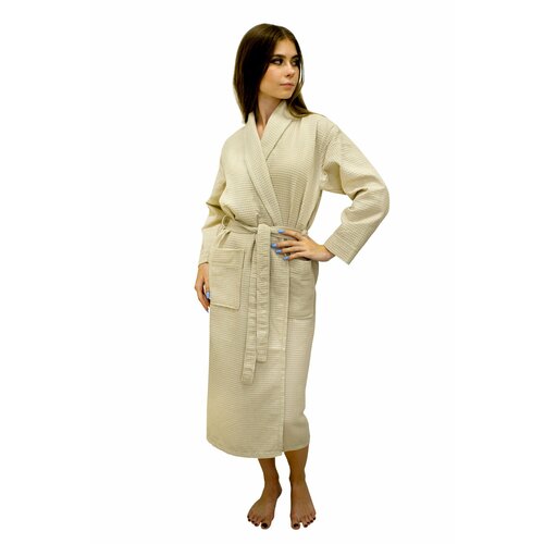 фото Халат nusa, размер s, бежевый