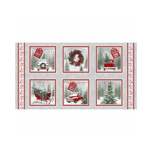 Ткань для пэчворка Holiday Traditions panel 60х110 см. Хлопок 100%