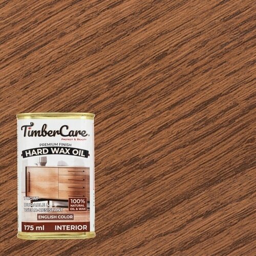 Защитное масло с твердым воском TimberCare Hard Wax Oil 175 мл Орех 350101