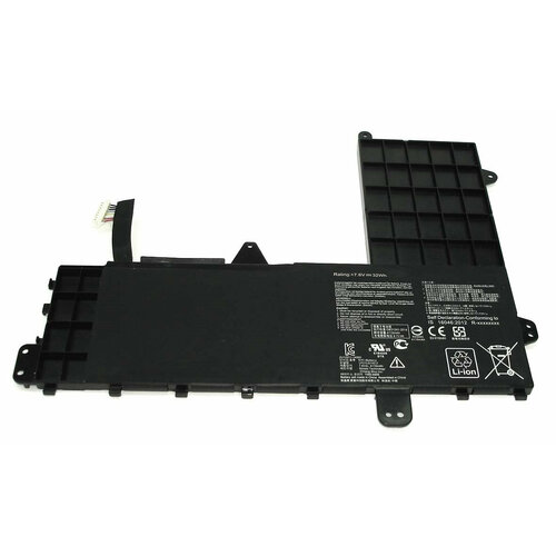аккумуляторная батарея аккумулятор b21n1505 для ноутбука asus eeebook e402s e402sa e502s 7 6v 32wh Аккумулятор B21N1506 для ноутбука Asus E502M 7.6V 32Wh (4200mAh) (Тип 2) черный