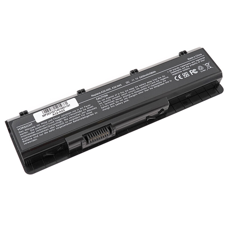 Аккумулятор OEM (совместимый с A31-N55, A32-N55) для ноутбука Asus N45 10.8V 5200mAh черный