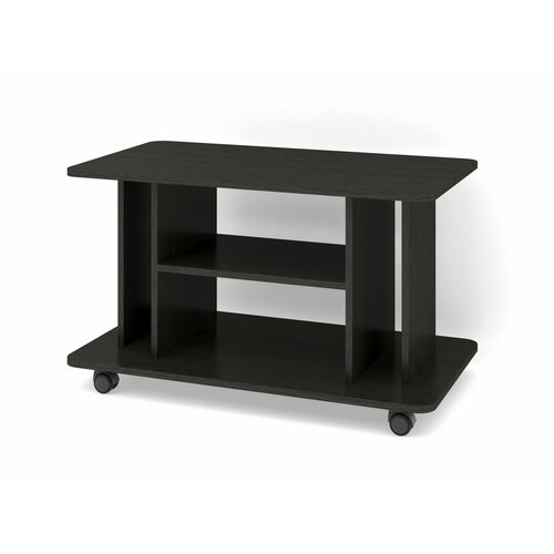 Стол журнальный СЖ 6 мобильный венге цаво, с полкой