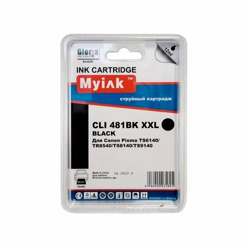 Картридж для CANON CLI-481XXLBK PIXMA TR7540/TR8540/S6140/TS8140/TS9140 Photo Black MyInk