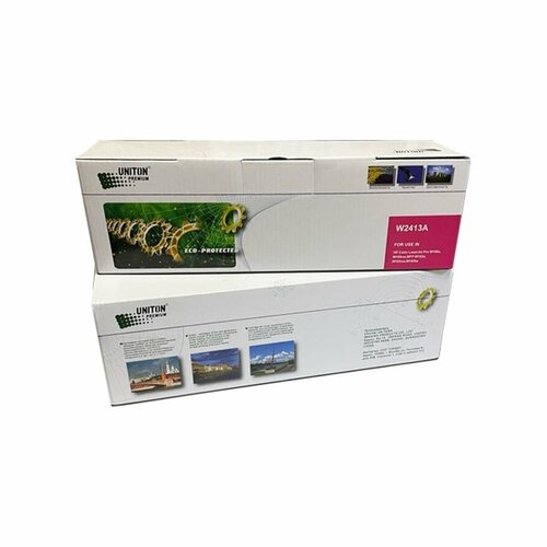 Картридж для HP Color LJ M155/MFP M182/M183 W2413A (216A) кр (0,85К) без чипа! UNITON Premium GREEN LINE (Eco Protected) картридж uniton premium green eco protected 055bk без чипа черный совместимый с принтером canon