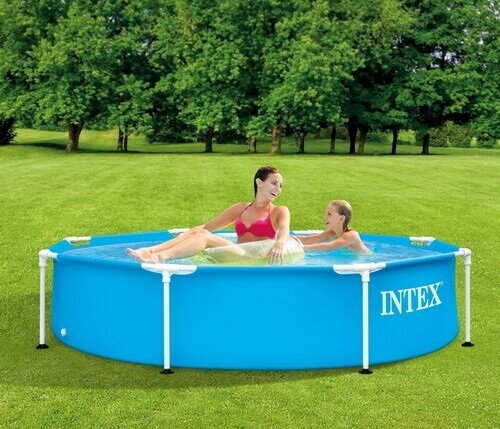 Бассейн каркасный круглый Intex Metal Frame 28205, 244х51см, 1828 л — фото 1