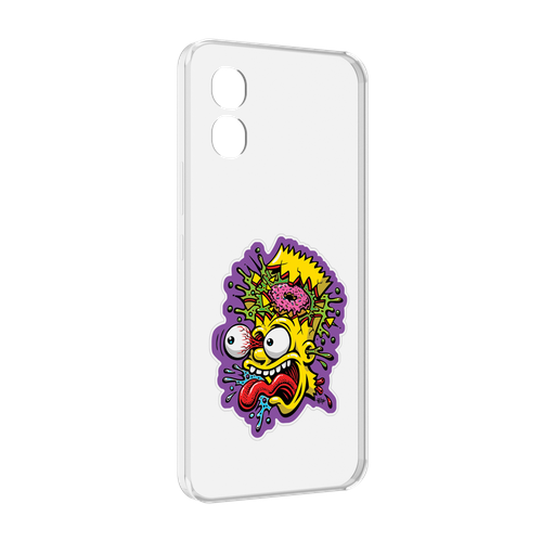 Чехол MyPads Барт-Симпсон для Honor X5 задняя-панель-накладка-бампер