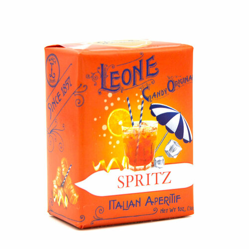 Сахарные конфеты пастилки Leone со вкусом Апероль Spritz 30 г, Италия