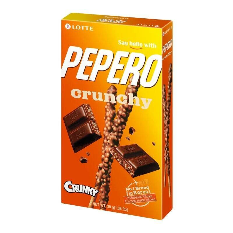 Соломка в шоколаде Lotte Pepero Crunchy 32 г, 3 шт - фотография № 3