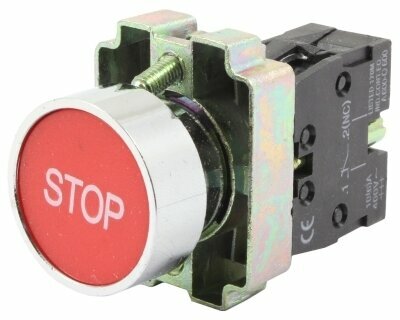 Кнопка "STOP" XB2-BA4342, 1НЗ, красная