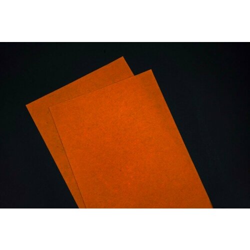 Фетр жёсткий 20х30см, цвет 626 светло-оранжевый, толщина 1мм, 1021-012, 1 лист
