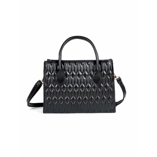 фото Сумка кросс-боди ofta, фактура рельефная, черный