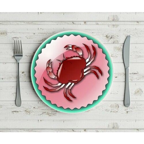 Тарелка со знаком зодиака Рак №1