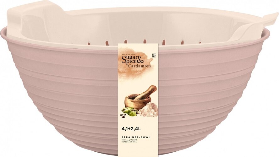 Миска-дуршлаг Sugar&Spice Cardamon (латте) 41+24 л SE400710005
