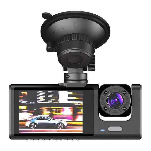 Автомобильный видеорегистратор с 3 объективами 3-канальный видеорегистратор HD 1080P видеорегистратор с двумя объективами видеорегистратор
