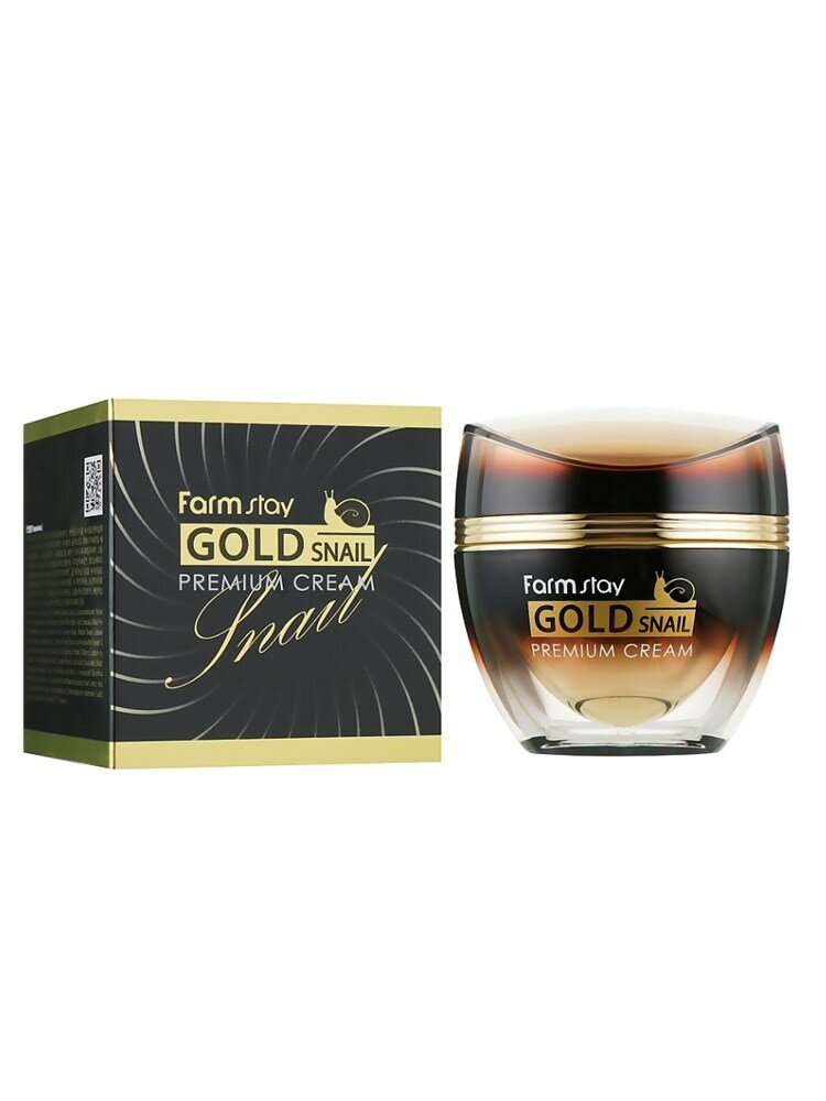 Премиум-крем с золотом и муцином улитки FARMSTAY Gold Snail Premium Cream 50ml
