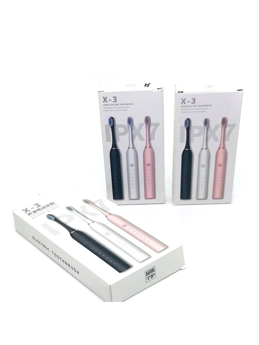 Звуковая зубная щетка Sonic Toothbrush Smarter X-3, белая — фото 18
