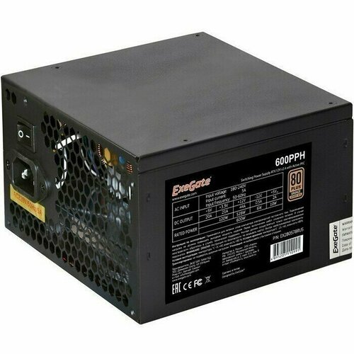 Блок питания 600W ExeGate 600PPH-S OEM EX280578RUS-OEM-S 533000₽