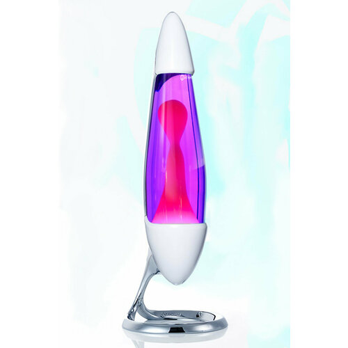 Лава-лампа Mathmos Neo Розовая/Фиолетовая White (Воск)