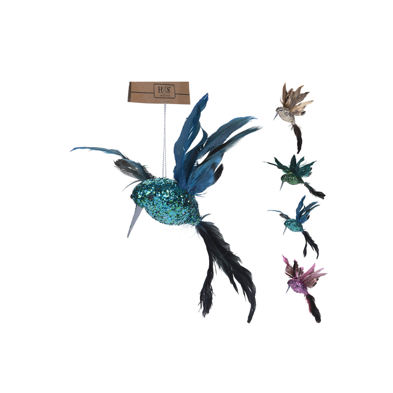 фото Подвесная декорация на клипсе Home Collection Сумерки Птичка 23x19x3.5см 1 шт