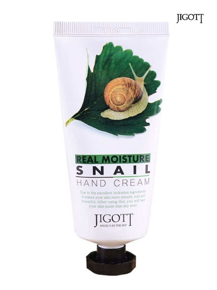 Jigott Крем для рук Real Moisture Snail Hand Cream, 100 мл.