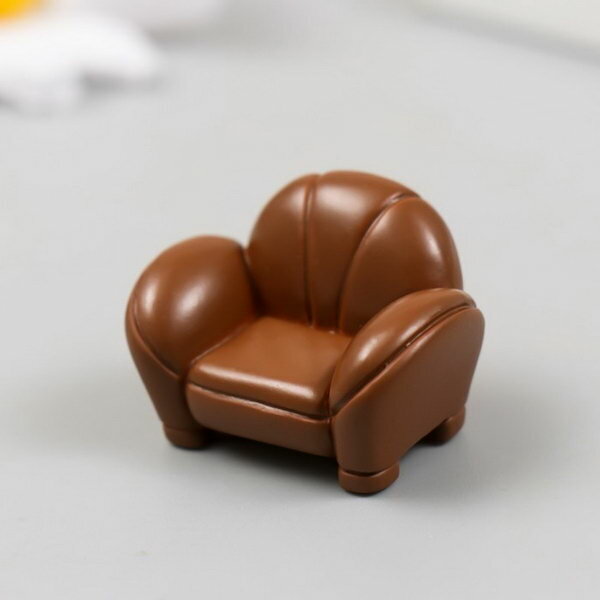 фото Декор для творчества полистоун "Кожанное кресло" 3.3х2.2 см