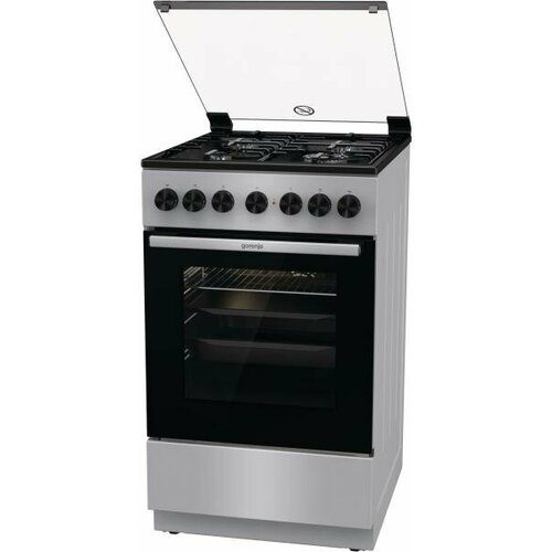 Плита Комбинированная Gorenje GK5B40SH серебристый стеклянная крышка реш сталь 3490600₽