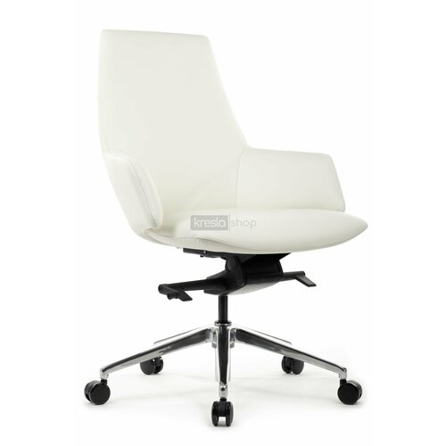 Кресло для персонала Riva Design Chair Spell-M В1719 белая кожа