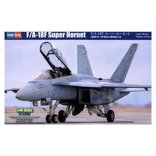 85813 HobbyBoss Палубный истребитель F/A-18F Super Hornet (1:48) 02429 hasegawa истребитель f a 18f super hornet vfa 41 black aces cag 2022 1 72