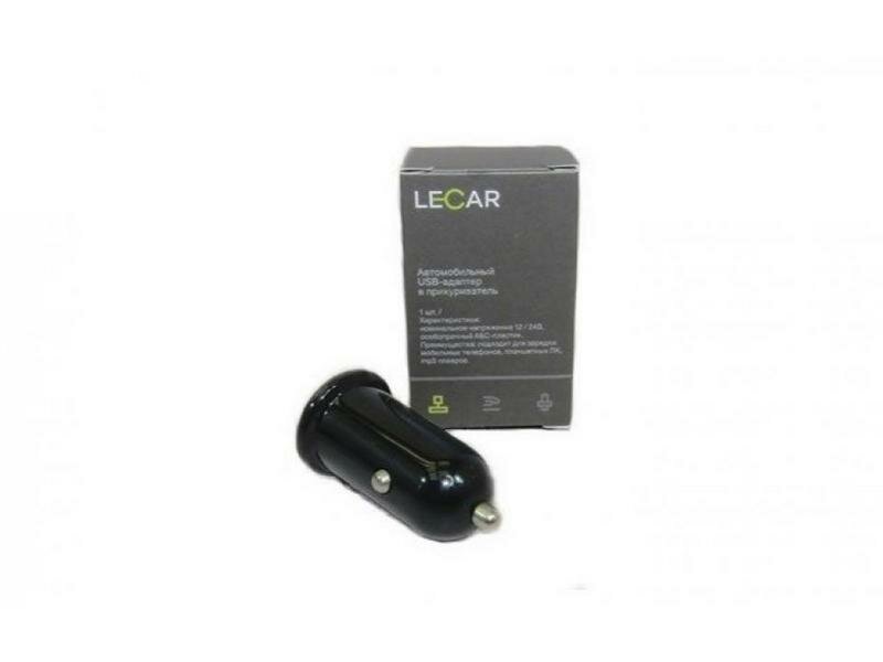 Зарядное устройство LECAR Quick Charge 3.0 адаптер USB в прикуриватель 12/24В
