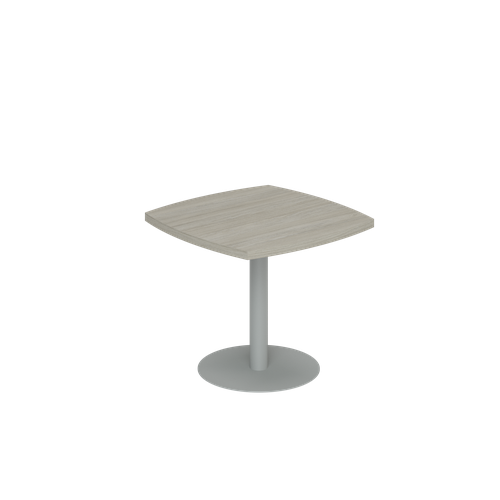 Стол переговорный малый Norden WN.503 дуб светлый, опора серебрянный металлик