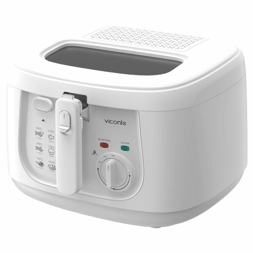 Фритюрница Viconte VC-6101 800W Белая