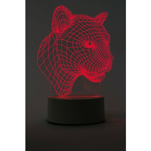 3D Led лампа Пантера 3 цвета
