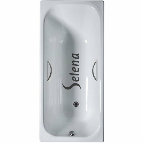 Чугунная ванна Selena Standard 170х75 с отверстиями под ручки