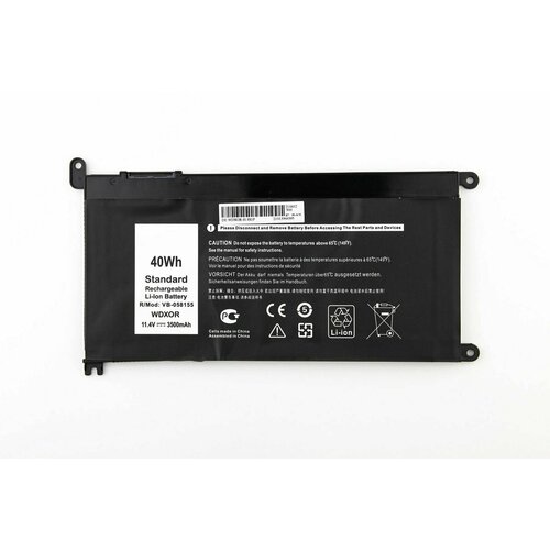 Аккумулятор для ноутбука Dell 15-5538 (11.4V 3500mAh), 1 шт. аккумуляторная батарея для ноутбука dell wdx0r 11 4v 3500mah