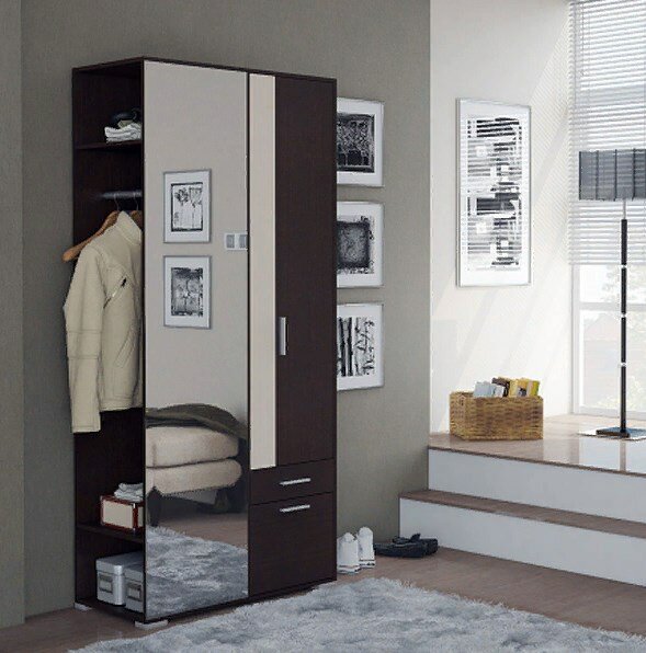Прихожая Турин, МФ-Купе, ЛДСП, размер 100х45х210 см, цвет венге