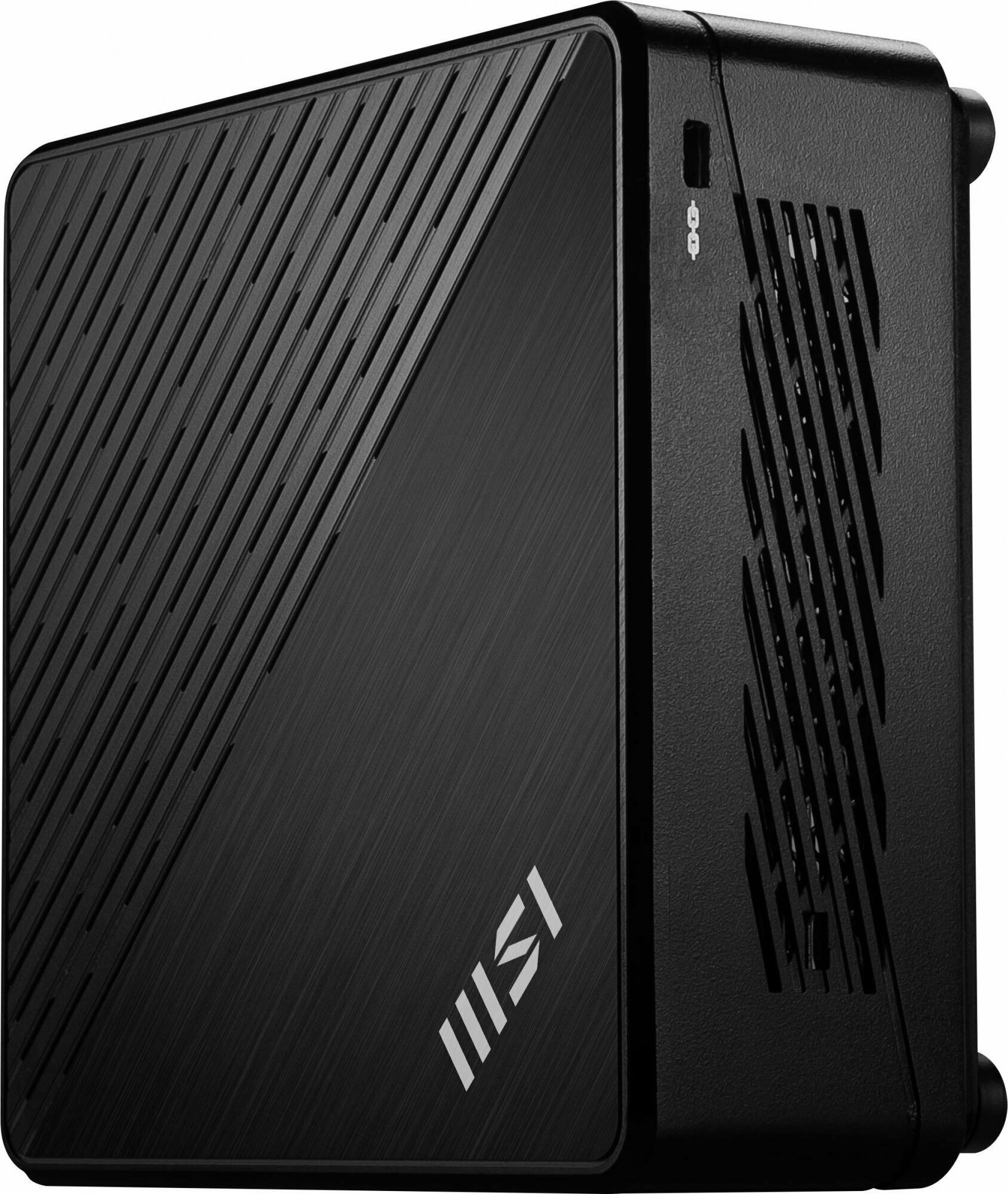 Неттоп MSI Cubi 5 12M-031XRU, Intel Core i3 1215U, DDR4 8ГБ, SSD 512ГБ, Intel UHD Graphics, noOS, черный (9s6-b0a811-224)