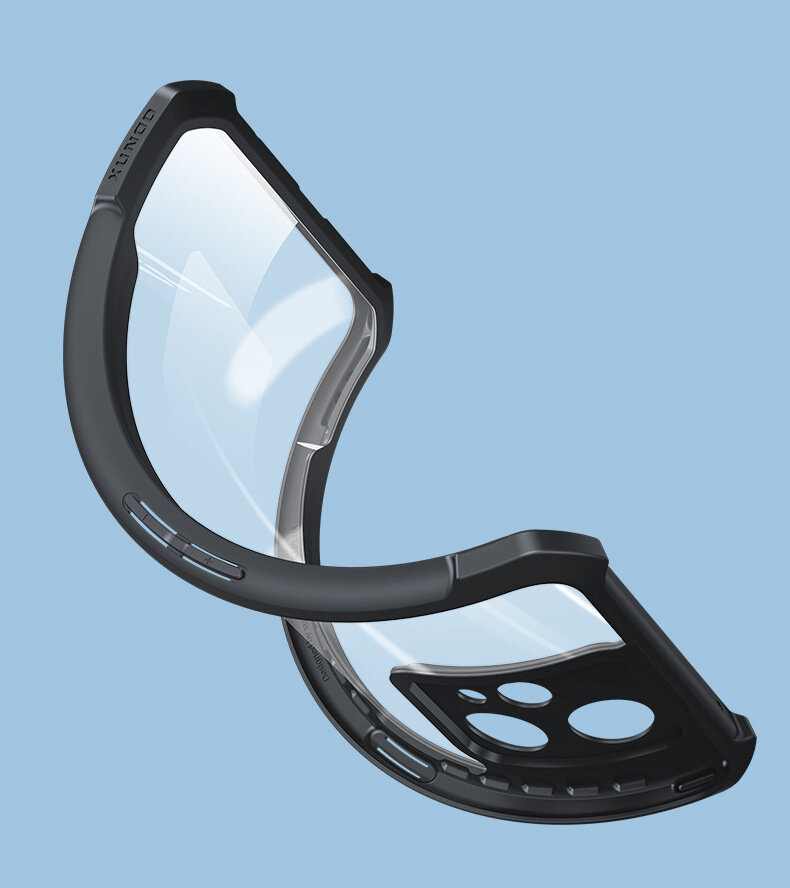 Чехол-накладка MyPads Labbri для Asus ROG Phone 6 / Phone 6D / Phone 6D Ultimate из силикона c прозрачной пластиковой задней стенкой с черной окаемкой - фотография № 4