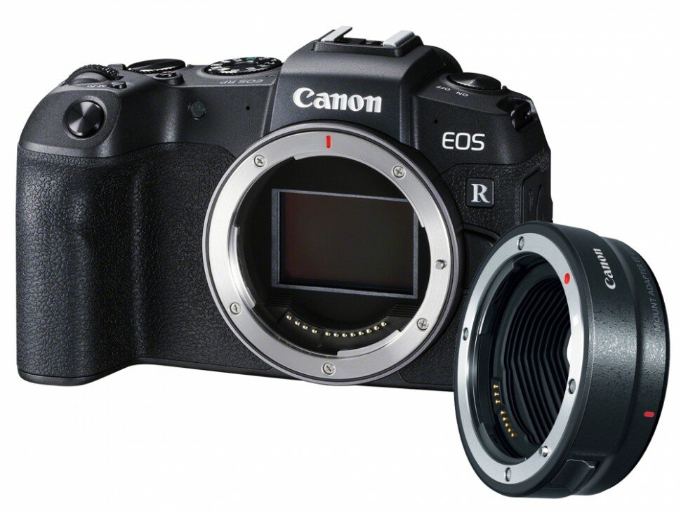 Фотоаппарат Canon EOS RP Body черный Adapter EF-EOS R
