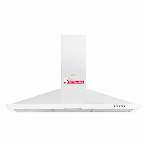 Настенная вытяжка Simfer 8964SM ширина 90 см цвет белый 1747400₽