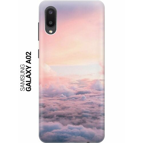 Ультратонкий силиконовый чехол-накладка для Samsung Galaxy A02 с принтом Высоко над облаками ультратонкий силиконовый чехол накладка для samsung galaxy a71 с принтом высоко над облаками