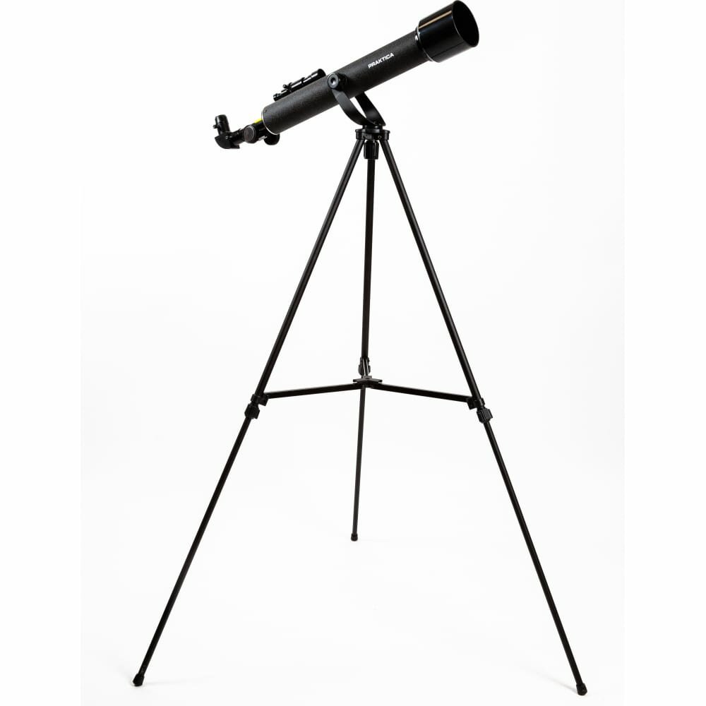 PRAKTICA Телескоп Junior 50/600AZ, линза Барлоу, лунный фильтр, стальная тренога, черный 91150600