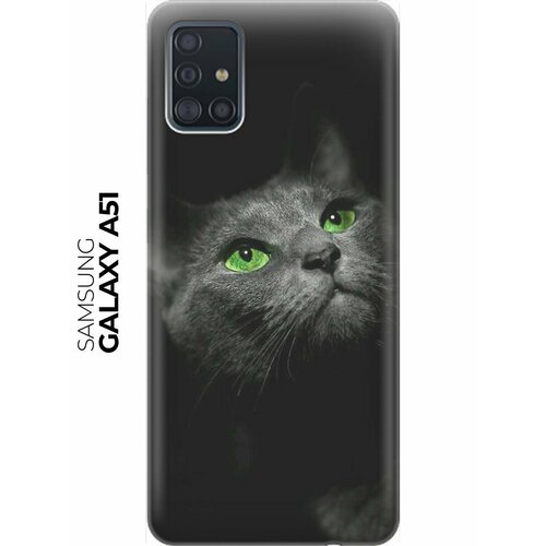 RE: PA Накладка Transparent для Samsung Galaxy A51 с принтом Зеленоглазая кошка re pa накладка transparent для samsung galaxy j2 core с принтом зеленоглазая кошка