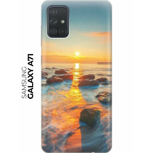 RE: PA Накладка Transparent для Samsung Galaxy A71 с принтом Закат на побережье re pa накладка transparent для samsung galaxy a8 2018 с принтом закат на побережье