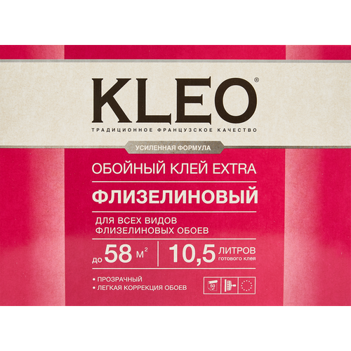 Клей для флизелиновых обоев Kleo 0.4 кг 58 м² клей для флизелиновых обоев kleo 50 м²