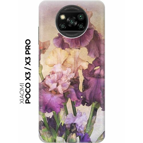 RE: PA Чехол - накладка ArtColor для Xiaomi Poco X3 с принтом Фиолетовые цветы re pa чехол накладка artcolor для realme 6 с принтом фиолетовые цветы