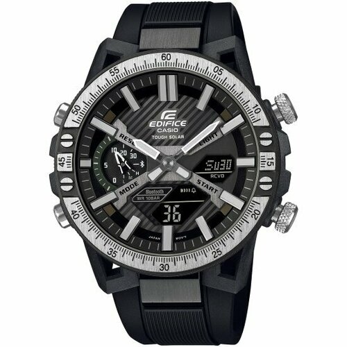 часы мужские casio g shock ecb 900mp 1a Наручные часы CASIO Edifice ECB-2000TP-1A, черный, серебряный