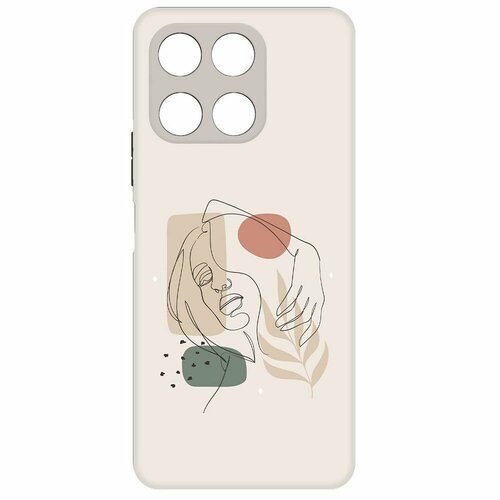 Чехол-накладка Krutoff Soft Case Грациозность для Honor X6a черный чехол накладка krutoff soft case кролики для honor x6a черный