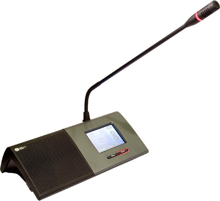SHURE DC 6990 P. Настольный микрофонный пульт со следующими особенностями:- 3.5 " ЖК сенсорный экран - Встроенный громкоговоритель - Панельный разъем XLR для подключения микрофона на гибкой шее серии GM - Считыватель Чип-карт - Два селектора каналов -