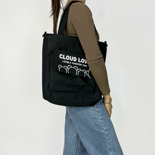 фото Сумка шоппер kongunla, черный